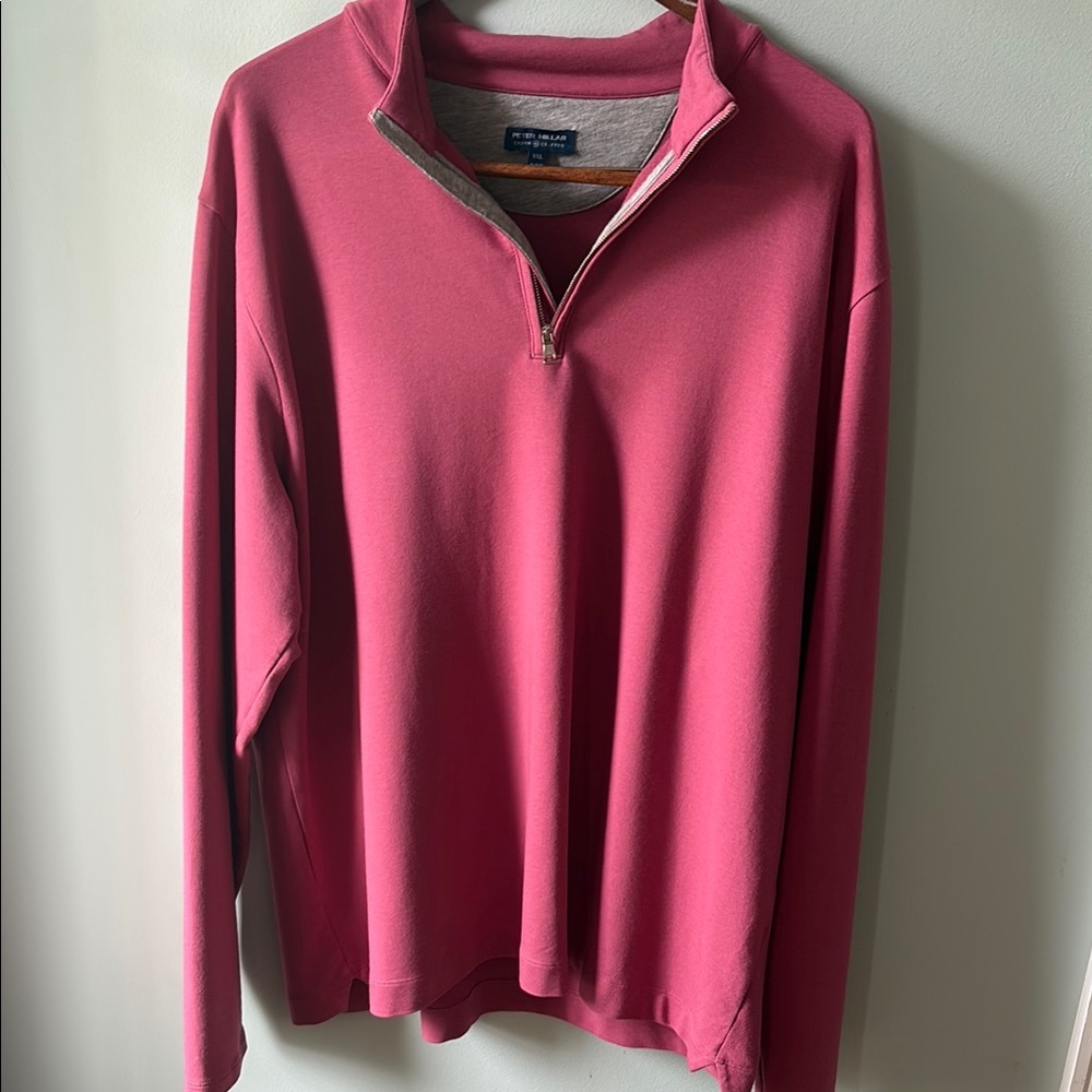 Pink Quarter-Zip Pullover